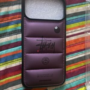 Stussy Purple Phone Case for iPhone 17 Pro Max